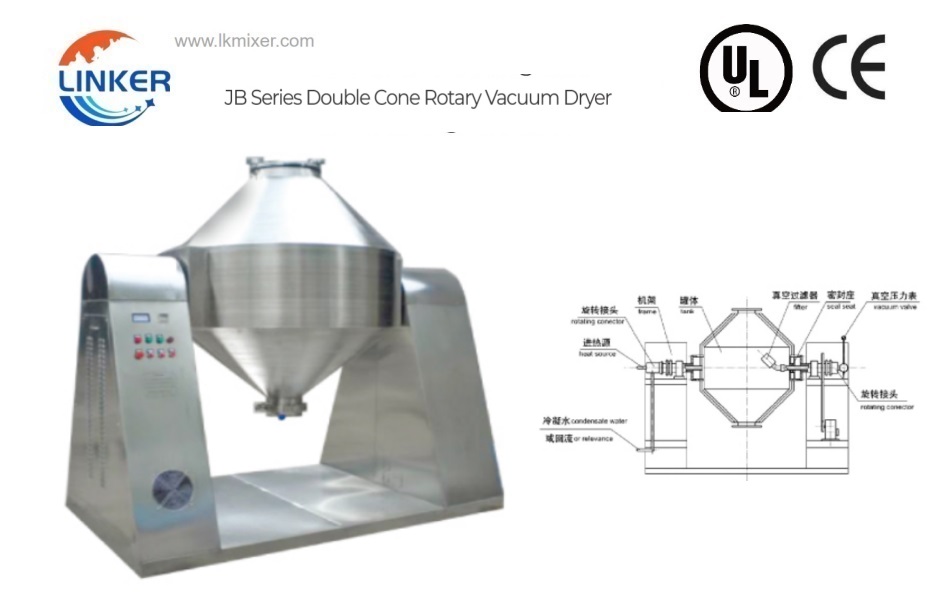 Double-Cone-Rotary-Vacuum-Dryer